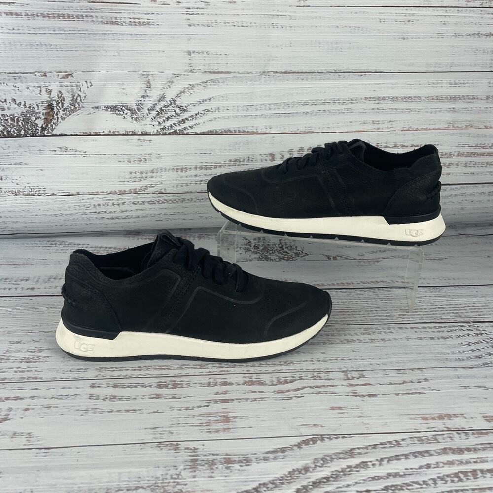 UGG Adaleen Womens Sz 7 Sneakers Black Lace Up